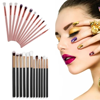 

12pcs Pro Makeup Brushes Set High Quality Foundation Cosmetics M02468 Eyeliner Makeup Eyeshadow Tool Lip Powder Brush B5M4