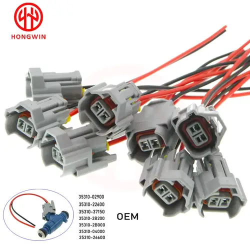 현대 기아 유니버설 8/10-35310-02900,35310-22600,35310-2b200에 대한 4/37150,35310 Pcs 방수 연료 인젝터 플러그 커넥터 가격 추천 순위 비교