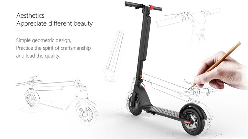 x-передняя X-8 Smart Электрический скутер 360 Вт Мотор 10 дюймов 2 колеса доска для ХОВЕРБОРДА скейтборда 45 км Макс миль внедорожная фара для электровелосипеда