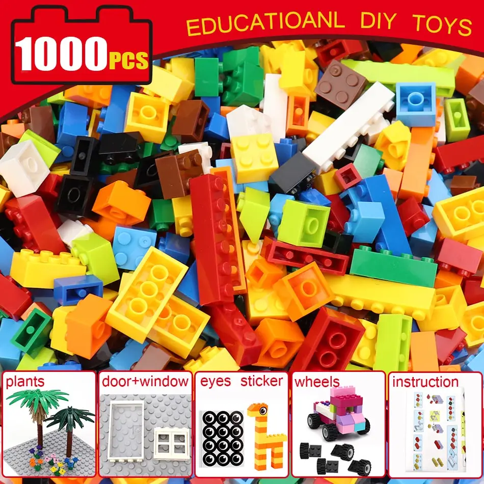 Bloques de construcción clásicos DIY para niños, juguete de piezas ...