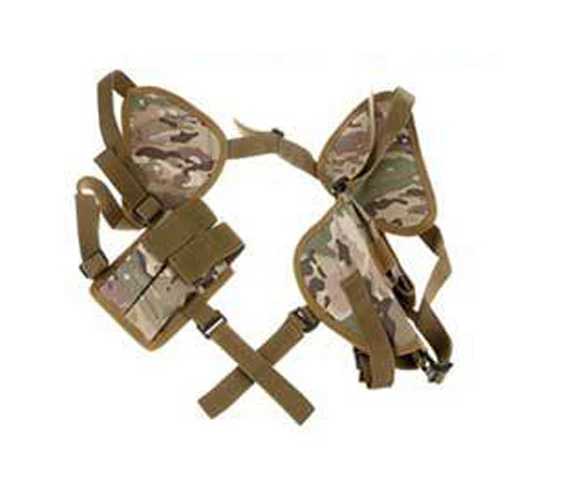 Left Right Hand Military Tactical Nylon Gun Holster Universal Pistol Gun Carry Pouch Concealed Shoulder Holster Glock 17 Gun - Цвет: CP