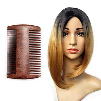 

New Sandalwood Pocket Anti-Static Wood Comb Beard Mustache Hair Brush Combs sandalwood Combs