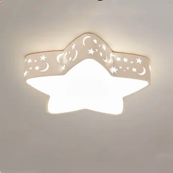 

Star Moon Light Modern Simple Led Light Iron Star Moon Ceiling Light Bedroom Living Room Room Light modern Living Room