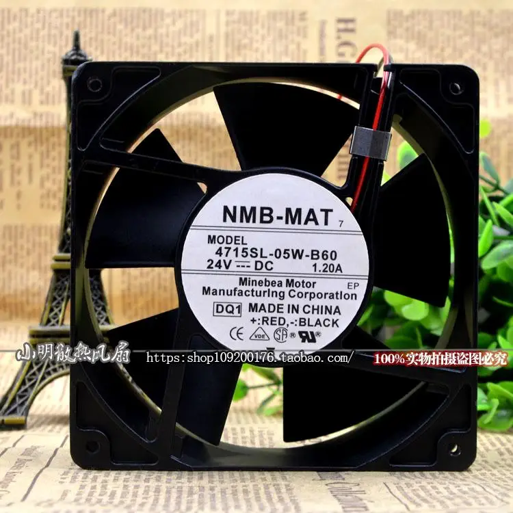 Для NMB 4715SL-05W-B60 12038 DC 24V IP55 1.20A водонепроницаемый осевой вентилятор охлаждения