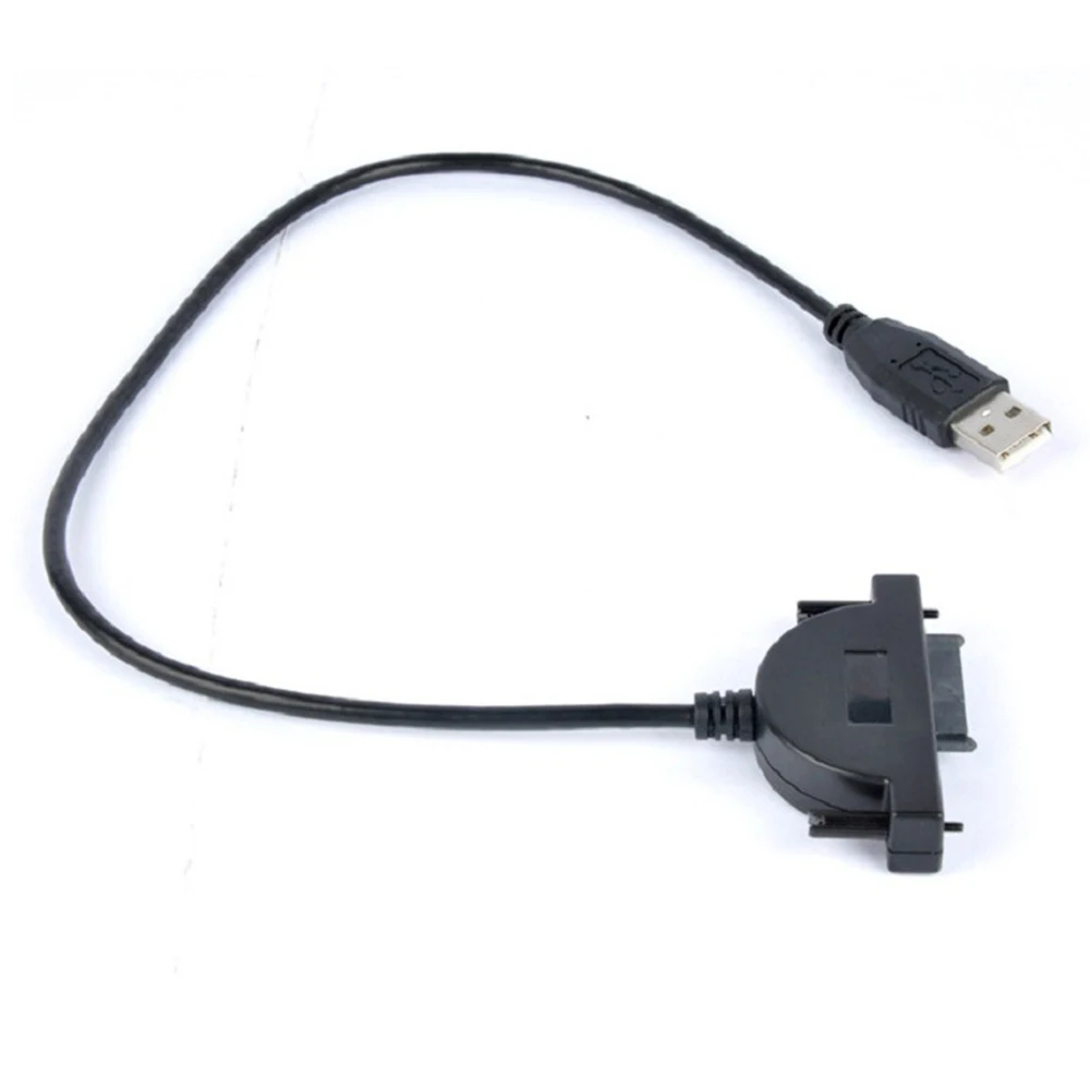 USB 2.0 to Mini SATA II Adapter Converter Cable for Laptop CD/DVD ROM Slimline Drive - 7+6 13Pin Description Image.This Product Can Be Found With The Tag Names Cheap Computer Cables Connectors, Computer Cables Connectors, Computer Office, High Quality Computer Office