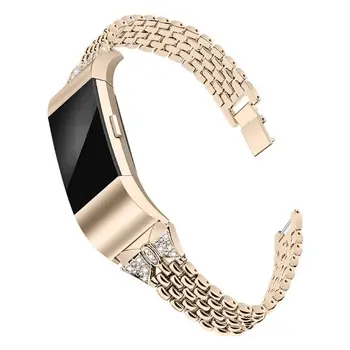 

Metal Strap For Fitbit Charge 2 Band Strap Stainless Steel Bracelet Wristbands