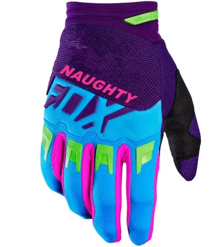 Фиолетовый NAUGHTY FOX MX ATV moto cross racing перчатки guantes горный Dirtbike велосипедные спортивные перчатки moto rbike moto rcycle перчатки luvas moto - Цвет: Фиолетовый