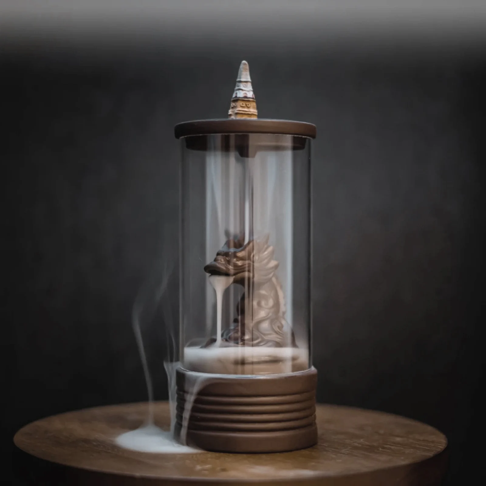 Dragões quedas zen templo refluxo queimadores de