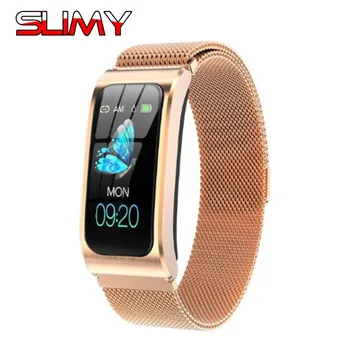 

AK12 Smart Bracelet Color Screen IP68 Waterproof Women Men Heart Rate Blood Pressure Monitor Cycle Activity Tracker Sports Band