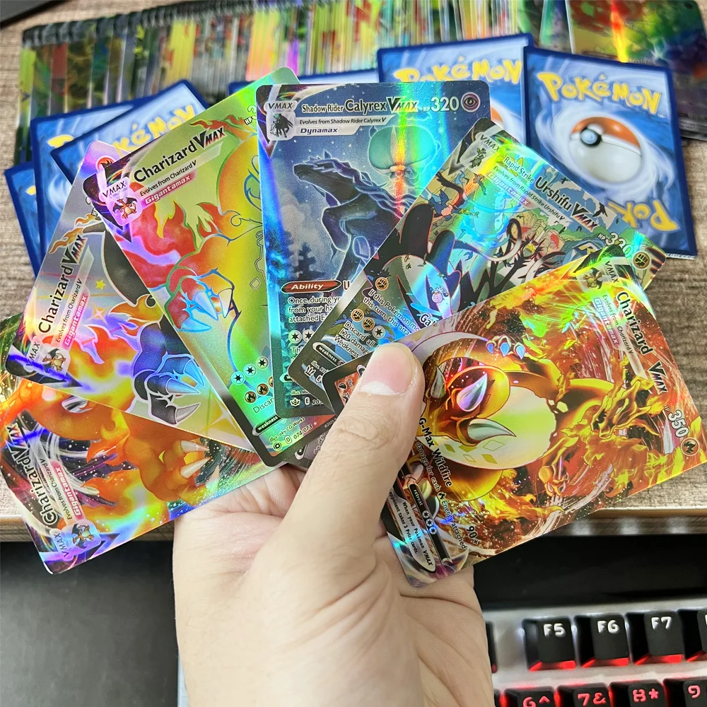 Kit 20 Cartas Pokemon Vmax Sem Repetir + Carta Charizard V