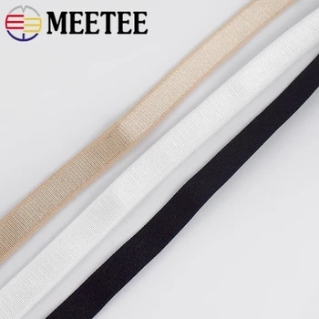 

Meetee 20/50M 10/15/18mm Nylon Elastic Band for Underwear Shoulder Strap Bra Spring Bands DIY Garment Belt Rubber Tape Accessory