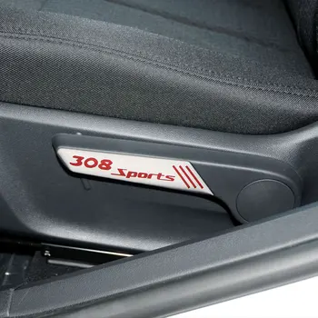 

Zlord Car Seat Adjustment Wrench Cover Trim Aluminum Decorative Sequins For Peugeot 308 2012 2013 2014 2015 LHD Accessories