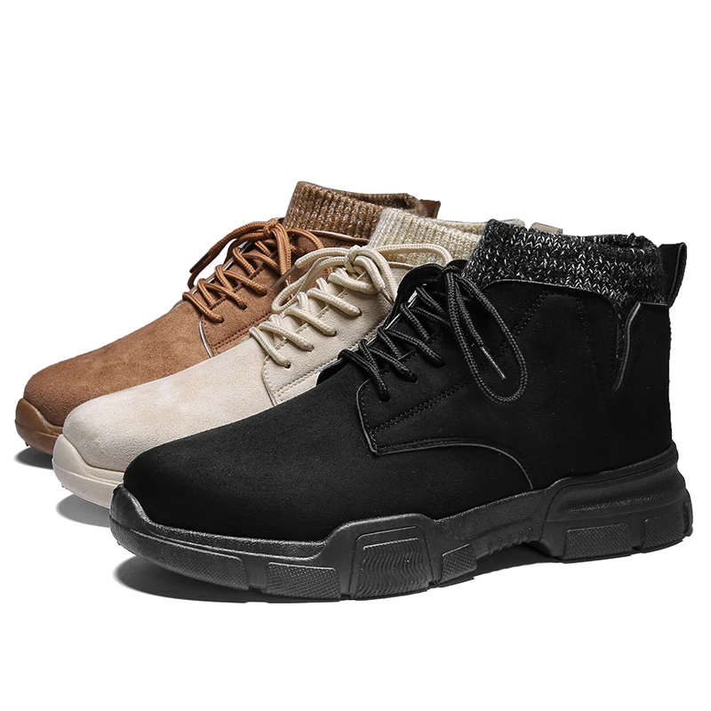 Men Tactical Boots Winter Leather Special Force Desert Ankle Combat Boots Men Leather Snow Boots Army Footwear Big Size