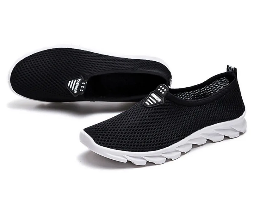 Hot Selling Female flat Shoes: Tenis Feminino Casual Mesh Walking Shoes With Soft Soles For Women's Beach Shoes