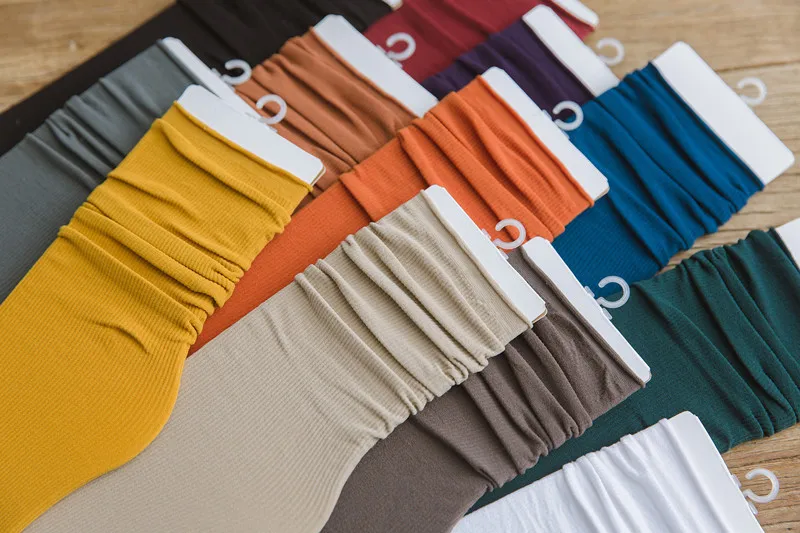 10Pairs Thin section socks woman Japanese piles of colored velvet women long tube socks wholesale