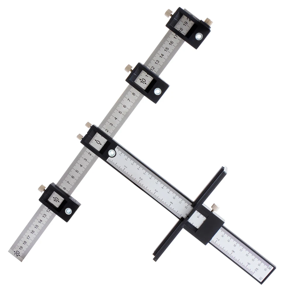 Detachable Hole Punch Jig Tool Center Drill Bit Guide Set Sleeve Cabinet Hardware Locator Wood Drilling Woodworking Tool