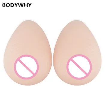 

Silicone Fake Breast Form Teardrop-Shaped Soft Pad Full Ladies False Boob 200-3600g/pair Transgender Crossdresser Mastectomy Bra
