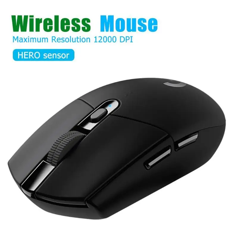 Logitech G304 LIGHTSPEED 6 программируемых кнопок USB Беспроводная мышь HERO sensor 12000 dpi Регулируемая игровая оптическая мышь