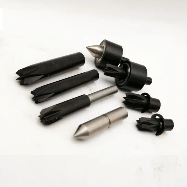 Lathe tailstock plum blossom center, woodworking lathe center, rotary thimble, rotary diy lathe accessories, fixed thimble