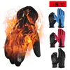 ROCKBROS Touch Screen Bike Gloves Winter Thermal Windproof Warm Full Finger Cycling Glove Anti-slip Bicycle Gloves For Men Women 3