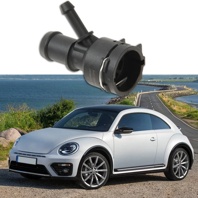 

for 1K0122291C Thermostat Coolant Heater Hose Pipe Connector for Golf Jetta Passat CC Audi