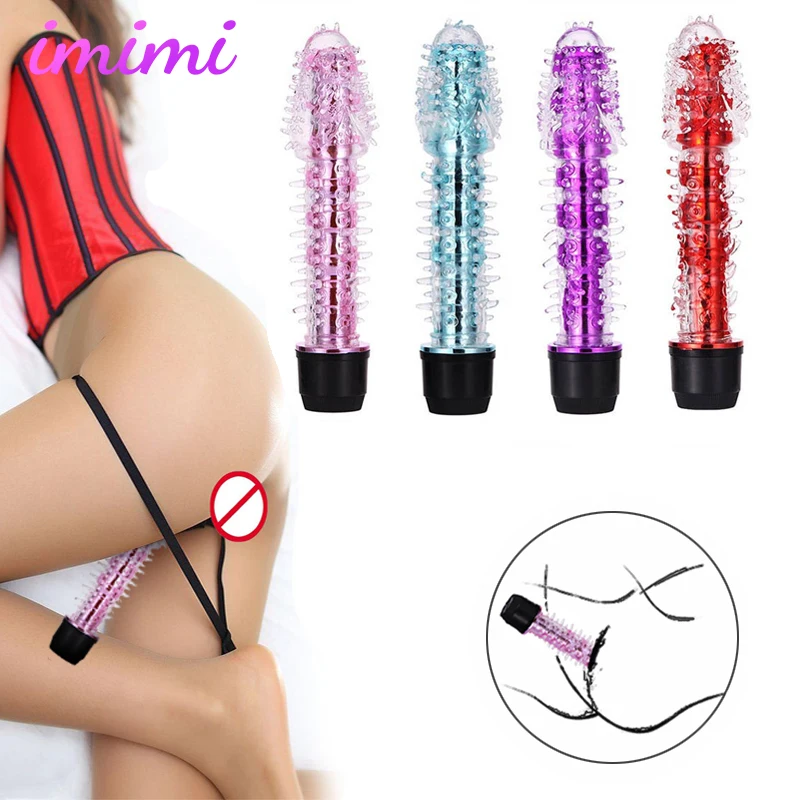 Female Crystal Silicone Vibrator Deep Stimulation Dildo AV Magic Wand G Spot Vibrating Penis Sex Toy for Women Clitoris Massager