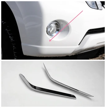 

For Toyota Land Cruiser Prado LC150 FJ150 Accessories 2014 2015 2016 2017 ABS Plastic Chrome Front Bumper Guard Trim Cover