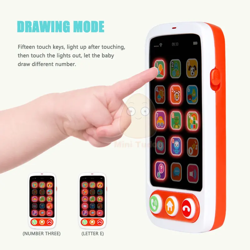 Jouet De Telephone Portable Pour Bebes Faux Telephone De Dessin Anime Simulation Sonore Jouets D Apprentissage Educatif Precoce Pour Enfants Cadeau Aliexpress