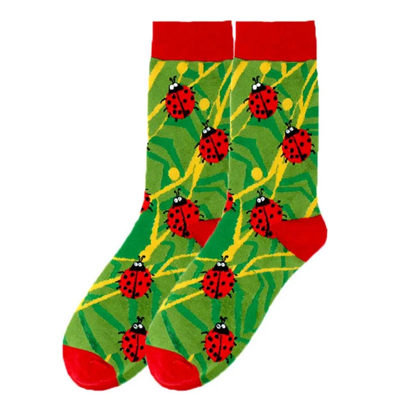 1 Pair Art Socks New Men Women Cotton Socks Couple Funny Socks Long Colorful Socks