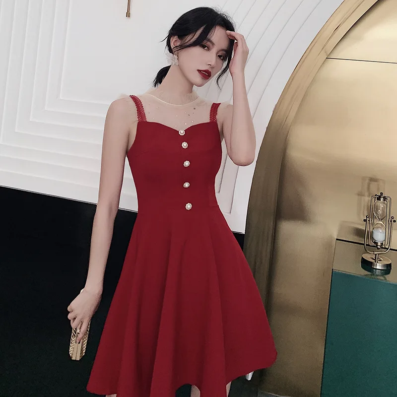 

Новинка Осень высококачественное благородное и Элегантное свадебное платье бордового цвета потрясающее платье для невесты 2020 юбка женское Ночное платье