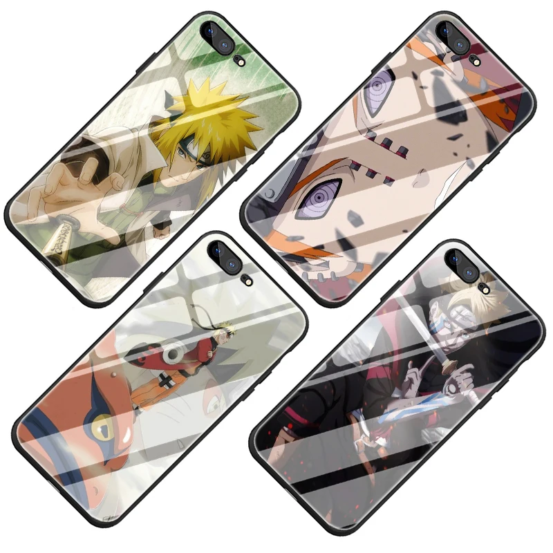 Наруто Какаши закаленное стекло чехол для телефона чехол для iPhone 5 5S SE 6 6S 7 8 Plus X XR XS 11 Pro Max