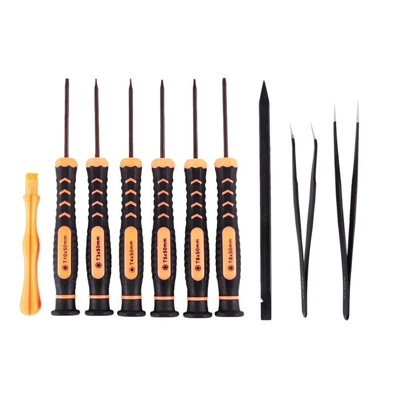 FUNN-10 в 1 отвертка Torx Набор с T3 T4 T5 T6 T8 T10 Torx Бит подходит для разборки и ремонта электронного оборудования S