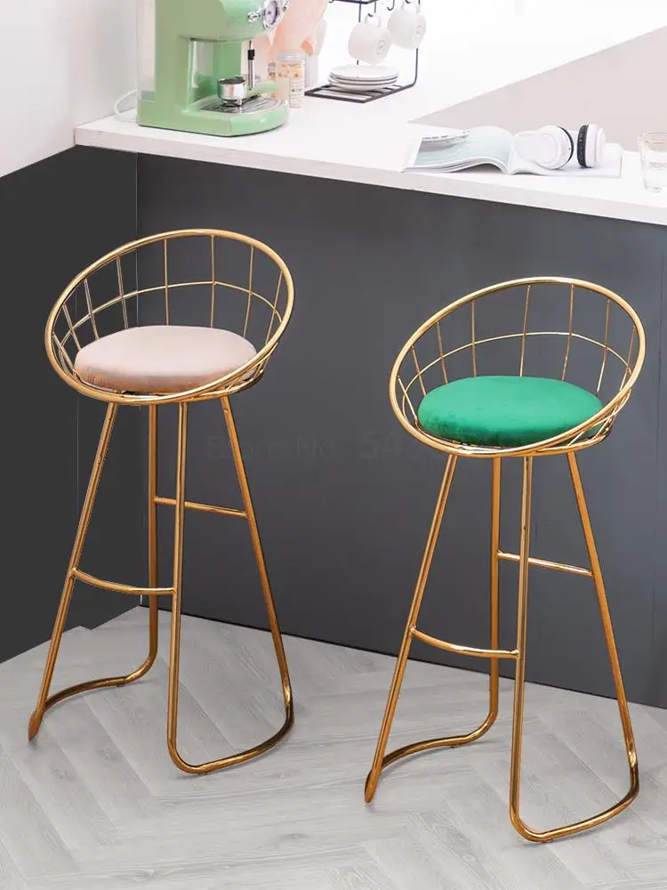 Скандинавский ins барный стул светильник роскошный простая спинка домашний