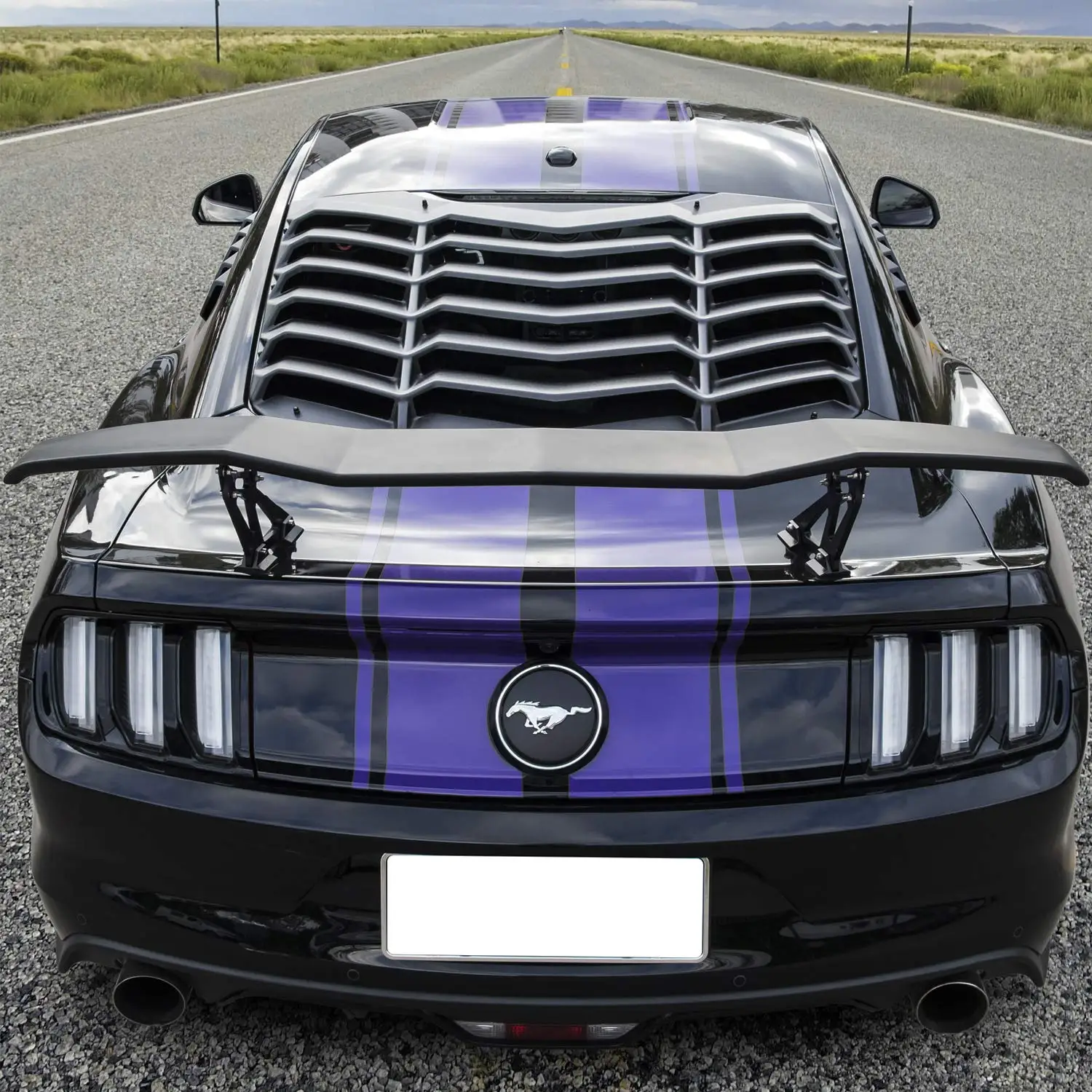 Крылья багажника спойлер Подходит для 2005- Ford Mustang все модели высокий удар V стиль задний спойлер крыло хвост крышка(61,8 дюймов Длина