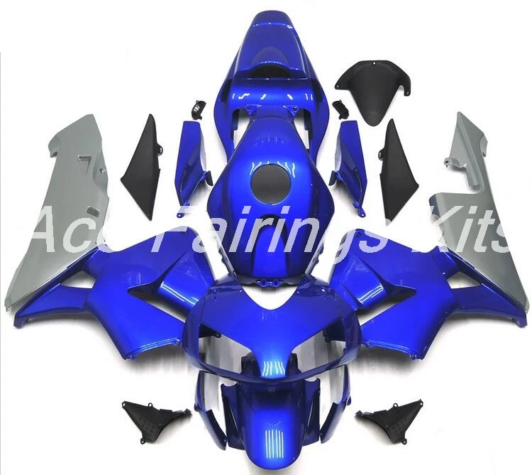 

Top (Injection mold) New ABS Motorcycle Full Fairing Kit Fit For Honda CBR600RR F5 2004 2003 Fairings set custom silver blue