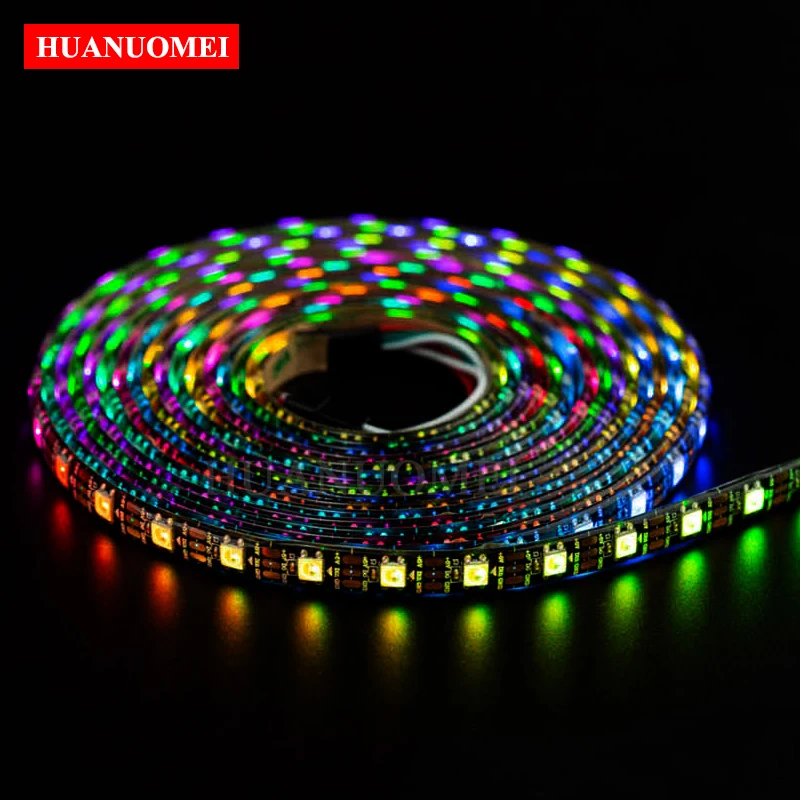 5v-60leds-m-sk6812-rgbw-rgb-striscia-di-pixel-led-bianco-freddo-naturale-caldo-impermeabile-ip65-indirizzabile-nastro-flessibile-tv-luce-pcb-nero