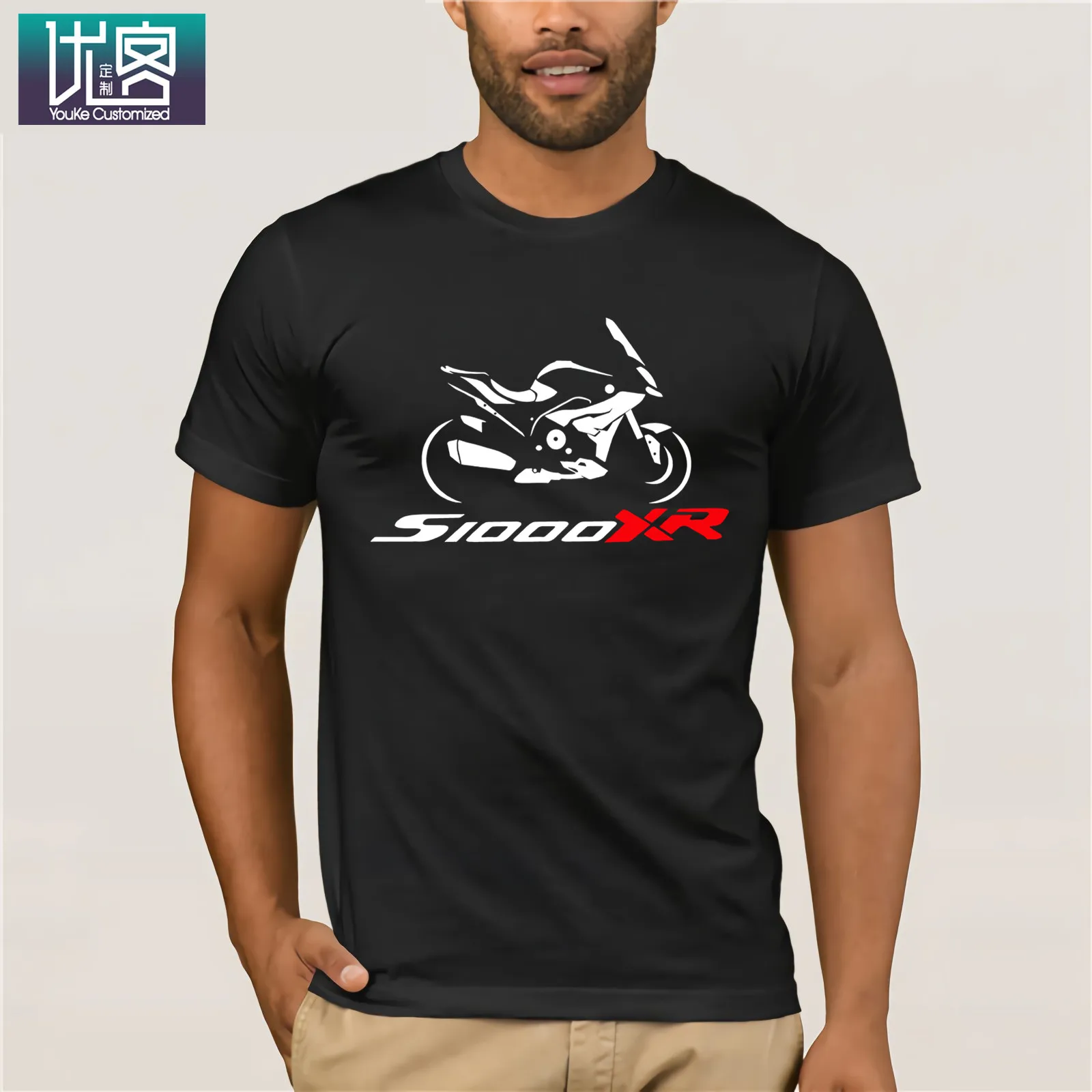 T-Shirt Shirt motorcycle s1000xr tshirt S 1000 XR shirt Humor Tee Shirt Cotton Tops Graphic Clothes Popular T-Shirt - Цвет: black
