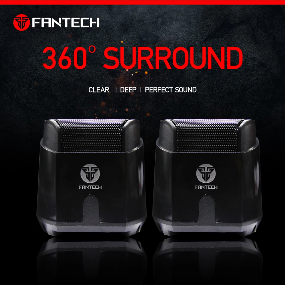 FANTECH GS201 сабвуфер мультимедийный динамик USB 3,5 мм кабель мини портативный комбинированный динамик для ноутбука настольный компьютер