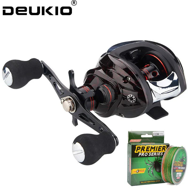 Рыболовная катушка Deukio 4 проводки 8 кг тормозная мощность + 1BB качественный ультра