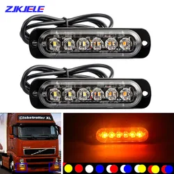 Emergency Strobe Stroboscope Warning Side Marker Blinking Amber LED Light Bar Police Flash Good 12/24V Light for Car& Vehicles
