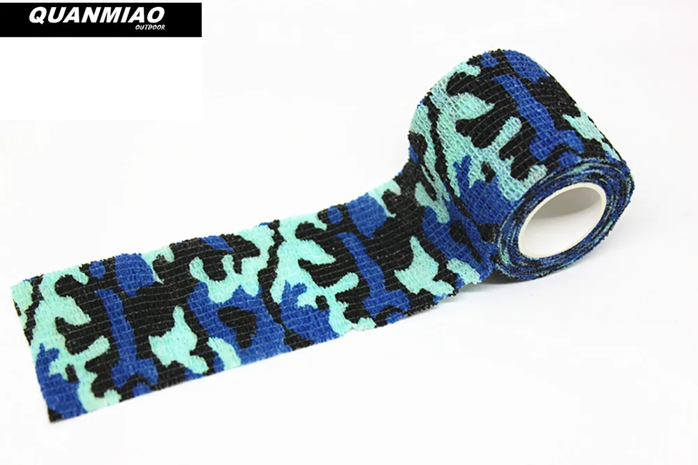 Ocean Camo 3 шт./партия эластичная невидимая лента охотничья Военная Камуфляжная Лента страйкбол Пейнтбол пистолет винтовка стрельба тянущаяся повязка Камуфляжная Лента X3 - Цвет: Ocean Camo