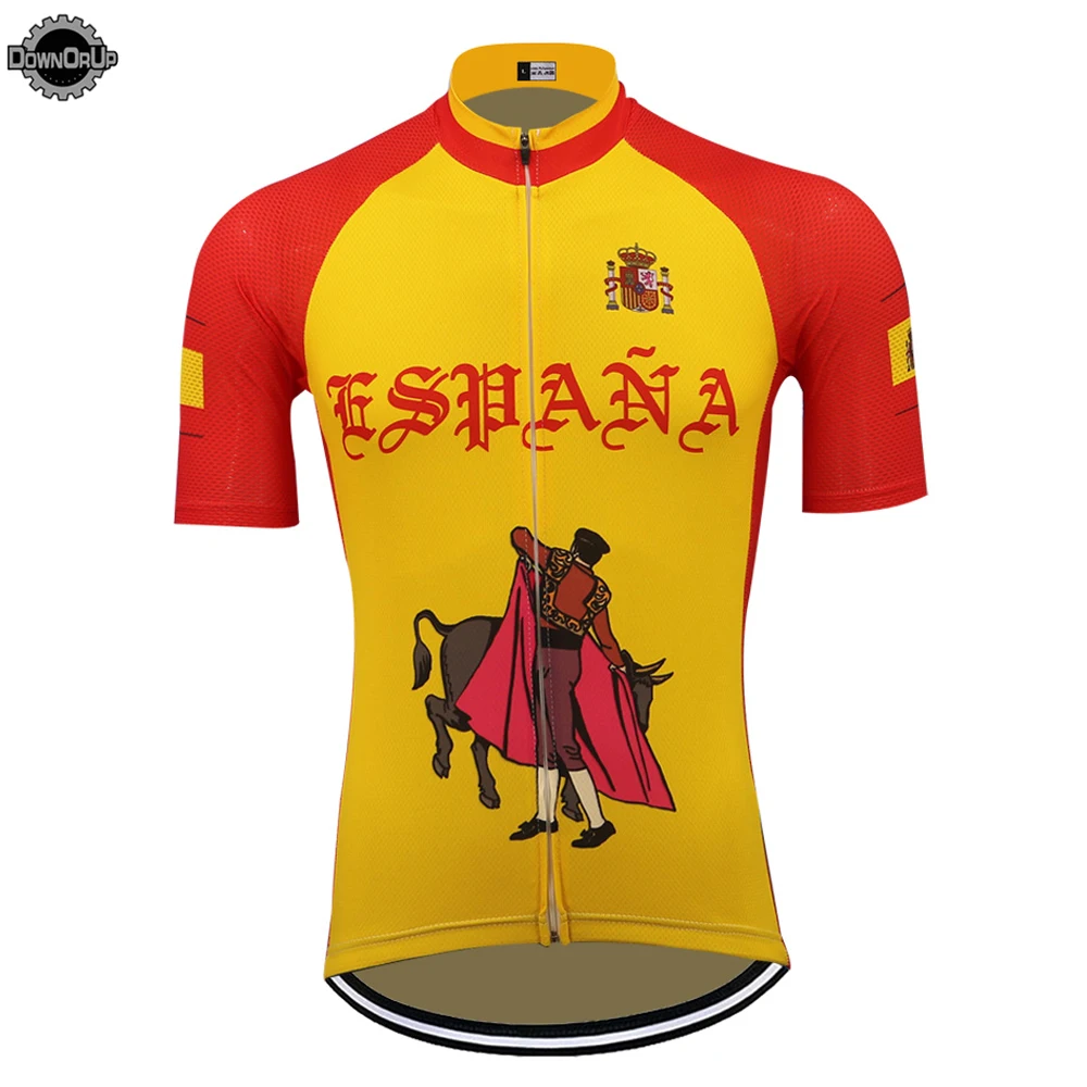 Espana Велоспорт Джерси ropa ciclismo mtb Джерси Испания велосипедная одежда для мужчин с коротким рукавом велосипедная одежда maillot ciclismo