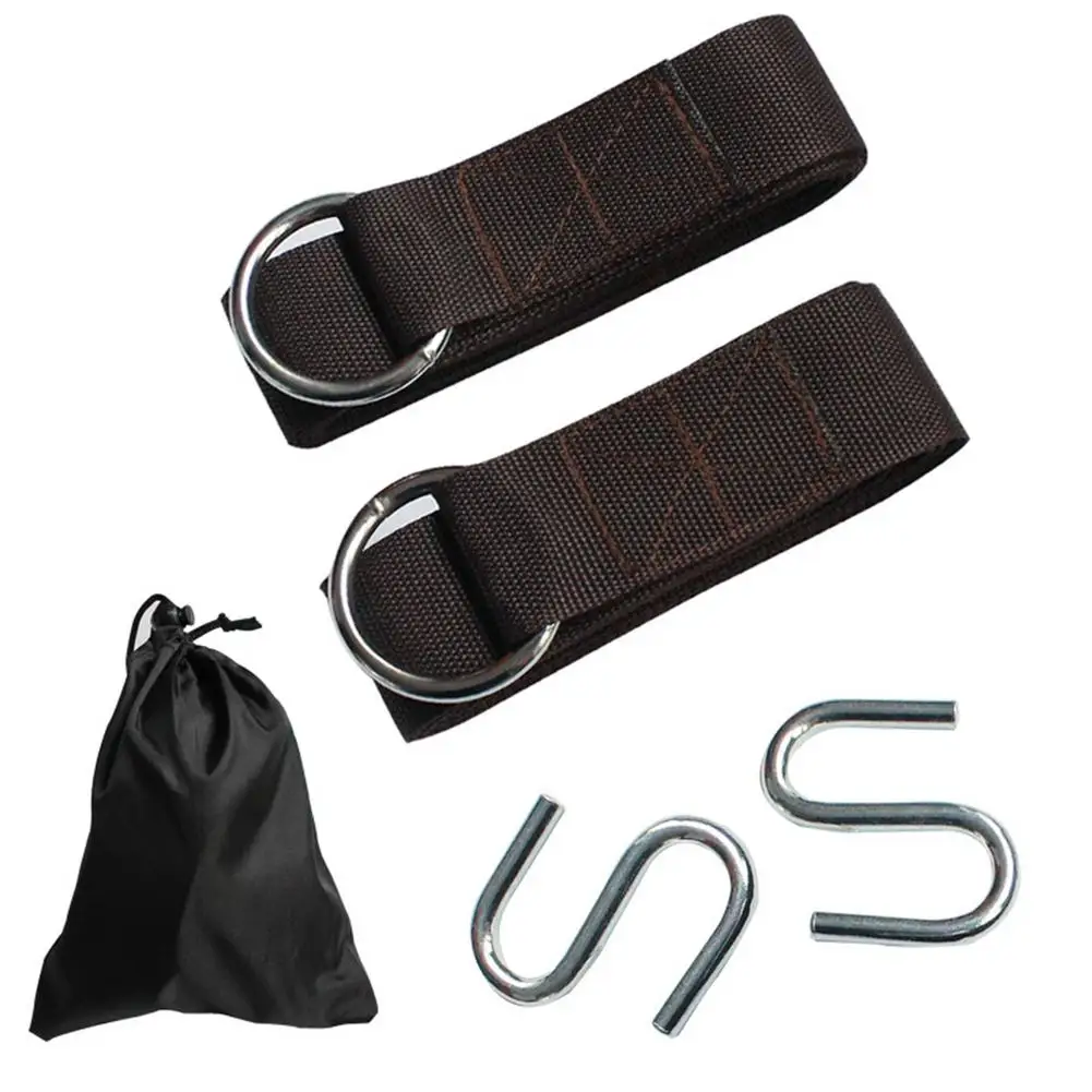 2 шт. нейлоновые подвесные ремни для гамака с S-образными крючками | Спорт и