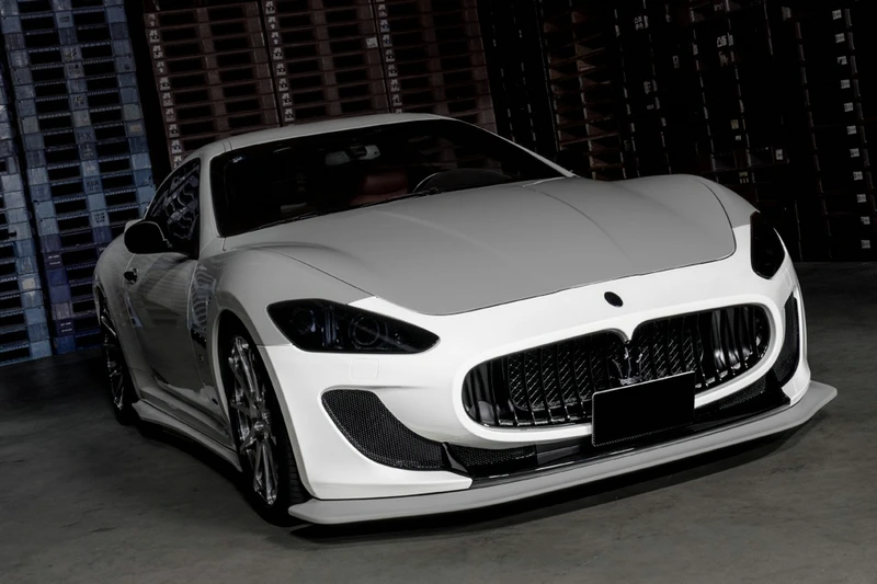 Автомобиль-Стайлинг для Maserati Gran Turismo LB стильное стекловолокно передний бампер с сеткой FRP стекловолокно тюнинг тела комплект Дрифт часть Отделка