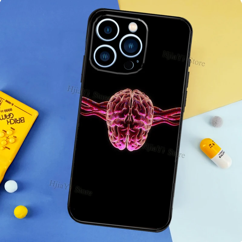 iphone 13 cover Brain Art Case For Apple iPhone 13 Pro Max 12 Mini 11 XS MAX XR 6S 7 8 Plus SE Silicone Phone Cover iphone 13 cover