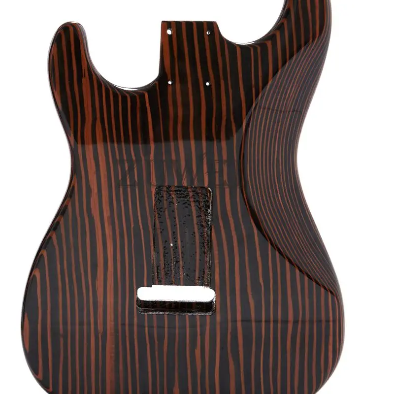 High Quality One piece of ST Guitar Body 3S Routing Gloss Finish Nature Color