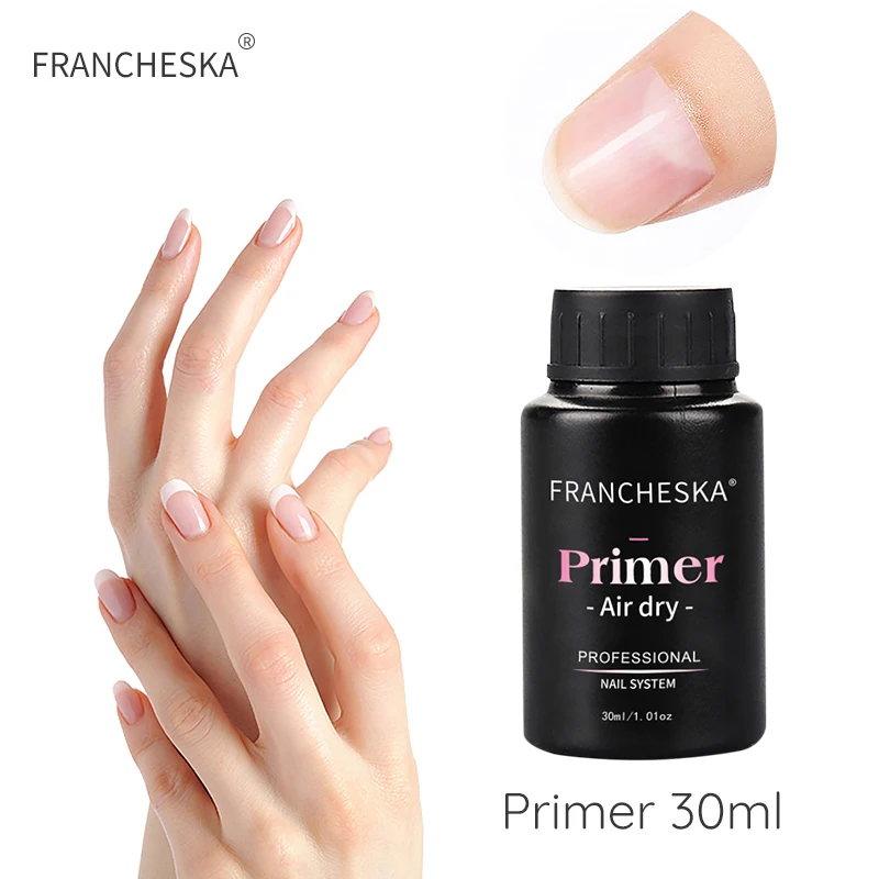 Francheska 30/15/10 ml primer 10s da arte do prego rápido seco sem ácido prego prep desidratador primer unha polonês verniz manicure ferramenta tslm1