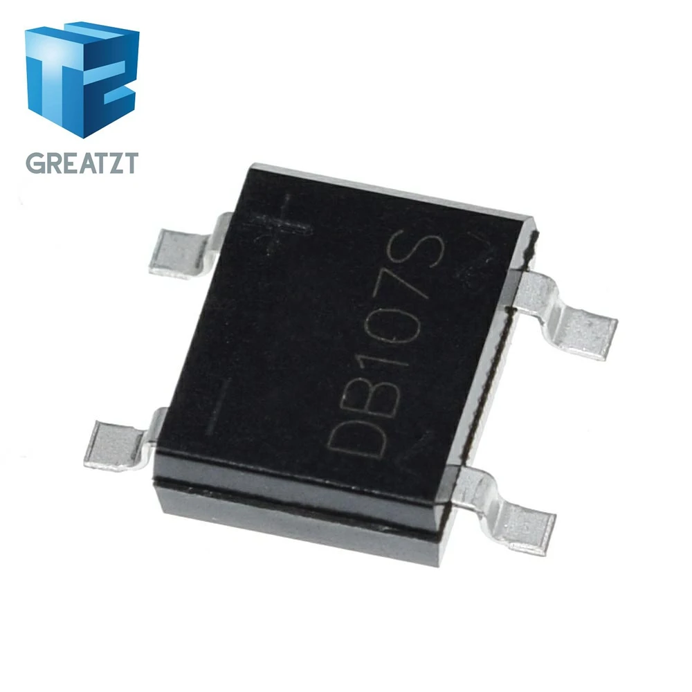 10PCS SMD DB107 DB107S 1A 1000V Single Phases Diode Rectifier Bridge diode bridge rectifier rectifier diodes electrical rectifier diodes