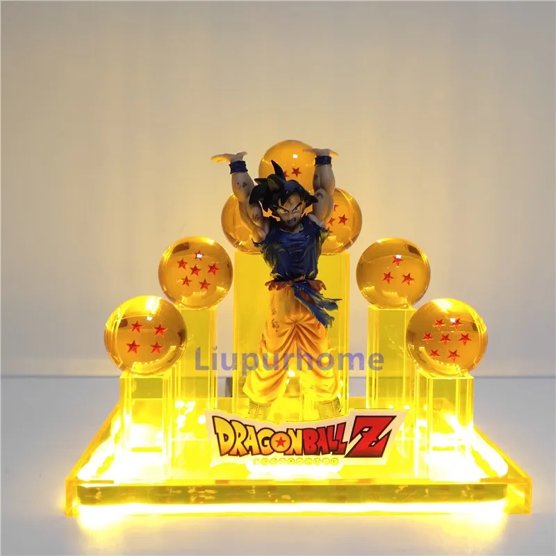 Dragon Ball Lampara Dragon Ball Z фигурка Shenron Goku светодиодный Lihgting декоративный Ночной светильник хрустальный шар DBZ Goku Shenglong игрушка
