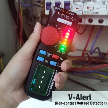 

ADM92CL PRO 6000 Counts Multimeter Digital True RMS Multimeter Auto-Range Voltage Temp Diode Continuity Tester TN99